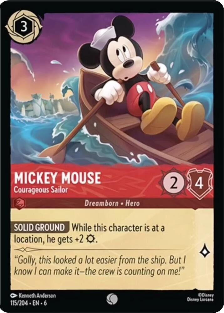 Ravensburger Mickey Mouse - Courageous Sailor (115/204) (Azurite Sea) by LAB7 Malta, Europe