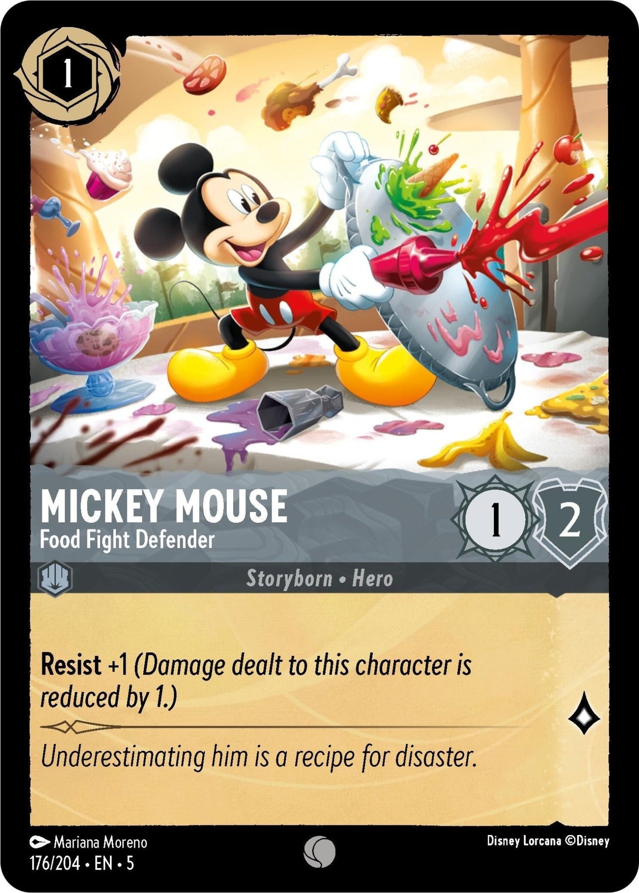 Ravensburger Mickey Mouse - Food Fight Defender (176/204) (Shimmering Skies) by LAB7 Malta, Europe