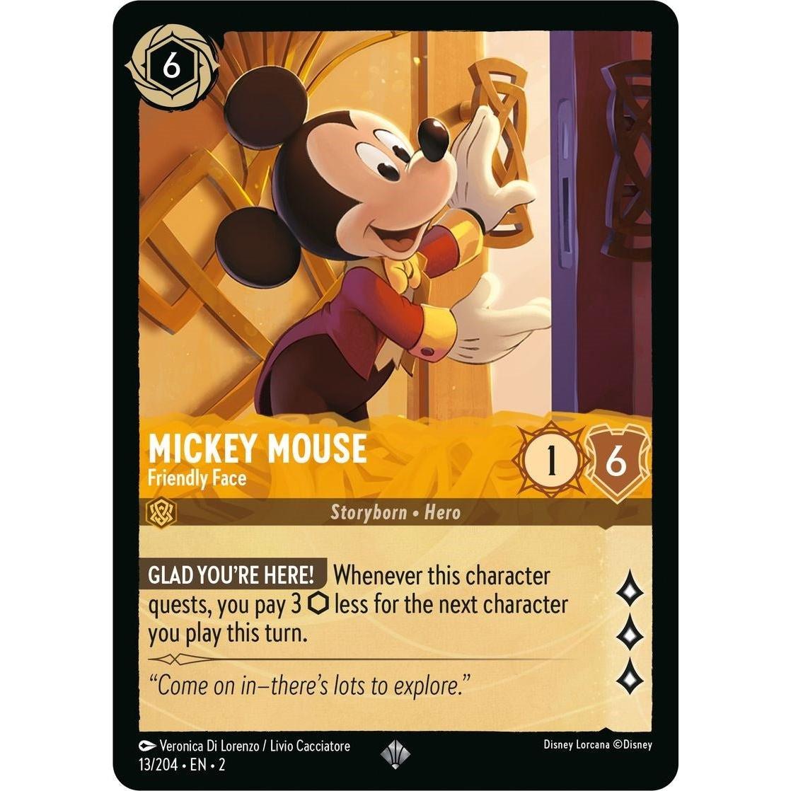 Ravensburger Mickey Mouse - Friendly Face (13/204) (Rise of the Floodborn) by LAB7 Malta, Europe