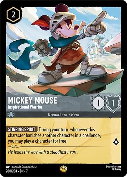 Ravensburger Mickey Mouse - Inspirational Warrior (200/204) (Archazia's Island) by LAB7 Malta, Europe