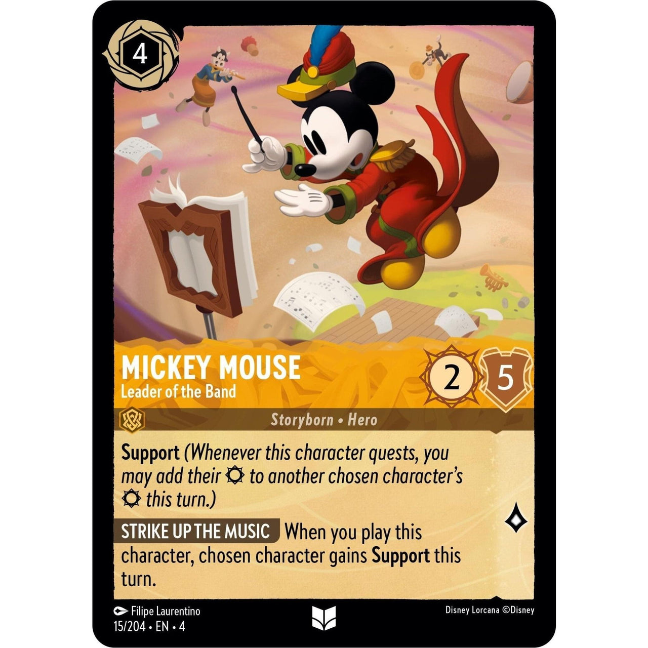 Ravensburger Mickey Mouse - Leader of the Band (15/204) (Ursula's Return) by LAB7 Malta, Europe
