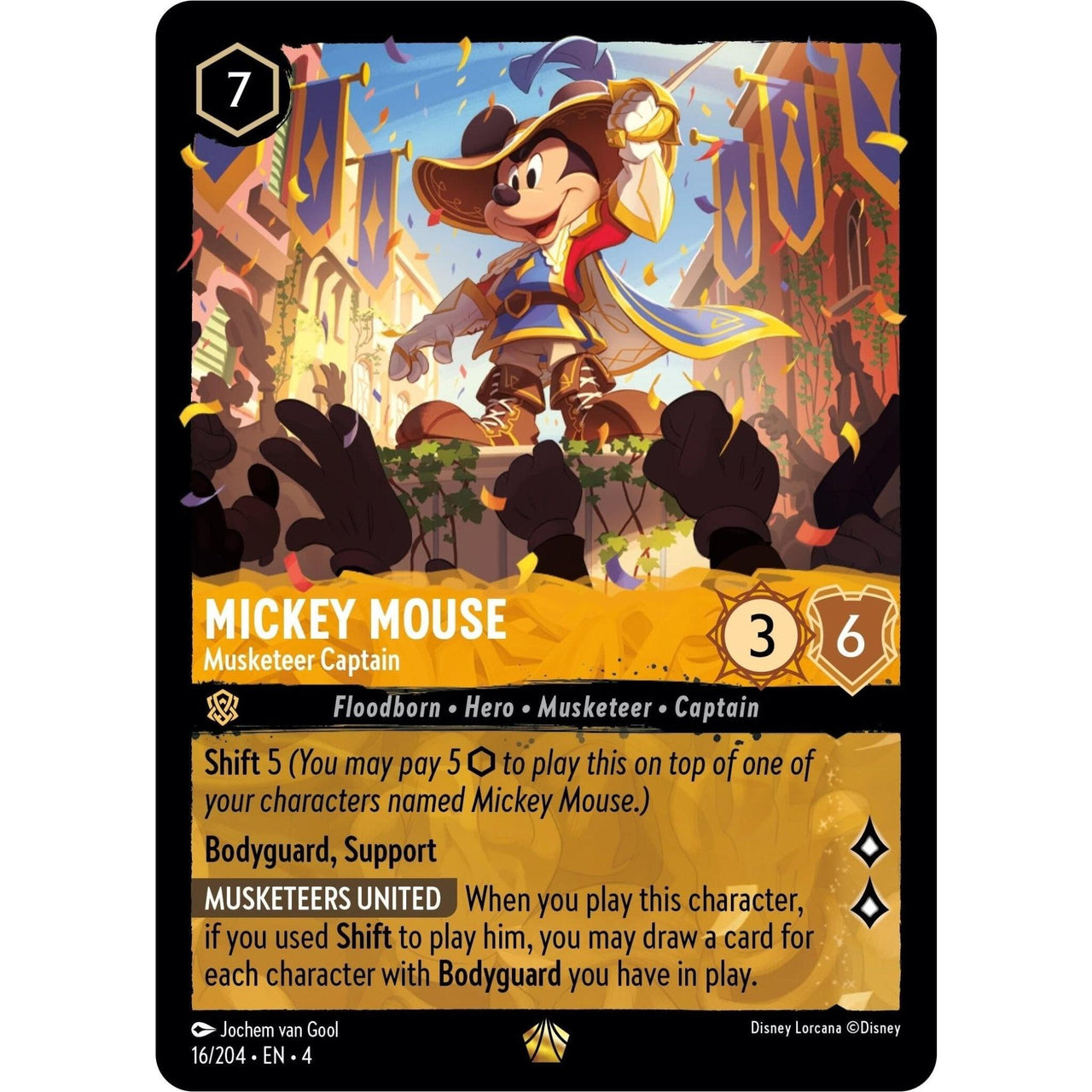Ravensburger Mickey Mouse - Musketeer Captain (16/204) (Ursula's Return) by LAB7 Malta, Europe