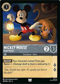 Ravensburger Mickey Mouse - Night Watch (187/204) (Azurite Sea) by LAB7 Malta, Europe