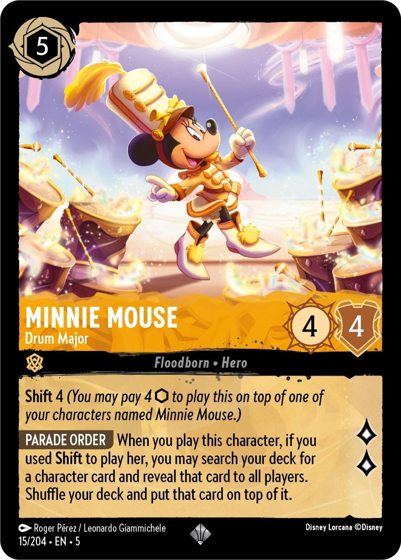 Ravensburger Minnie Mouse - Drum Major (15/204) (Shimmering Skies) by LAB7 Malta, Europe