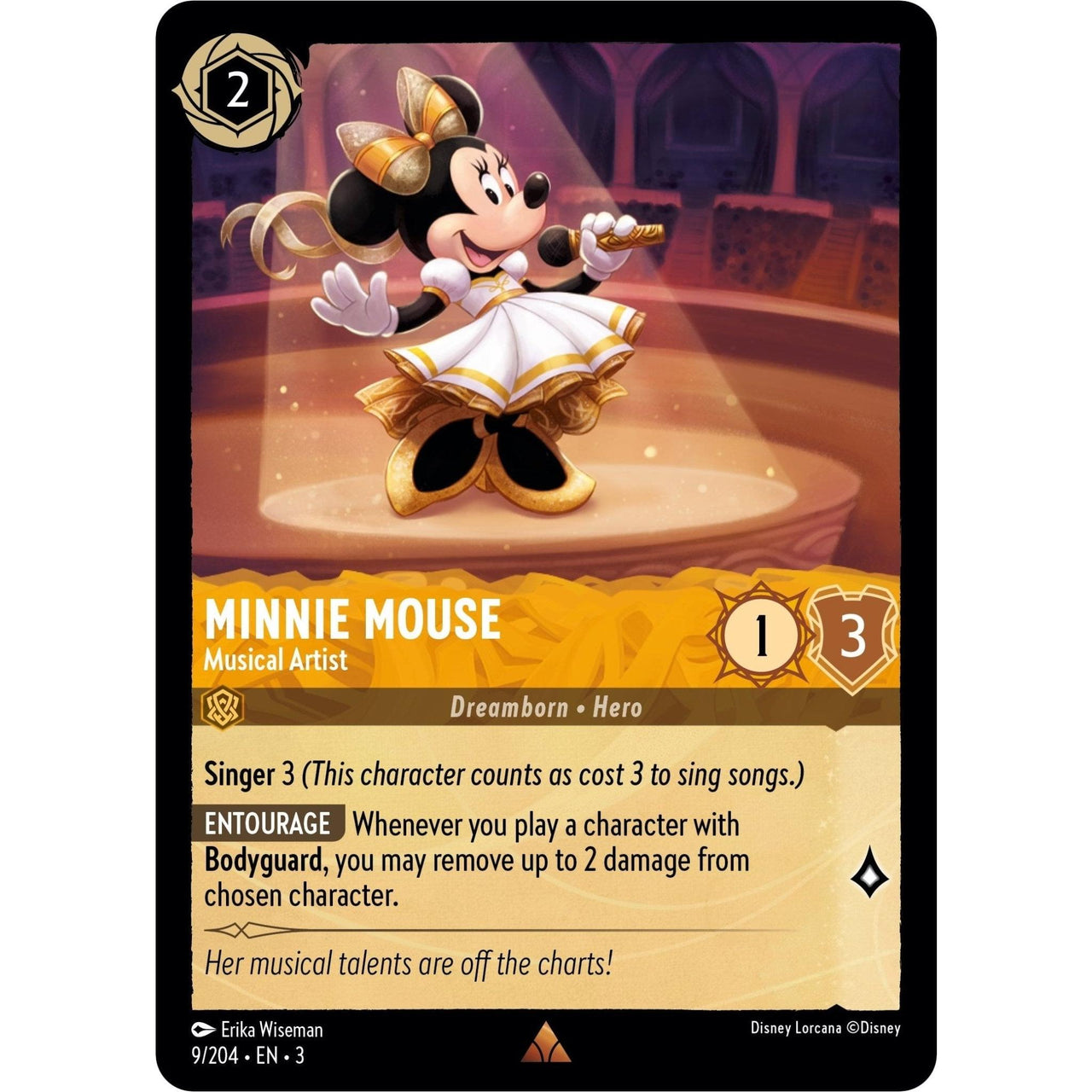 Ravensburger Minnie Mouse - Musical Artist (9/204) (Into the Inklands) by LAB7 Malta, Europe