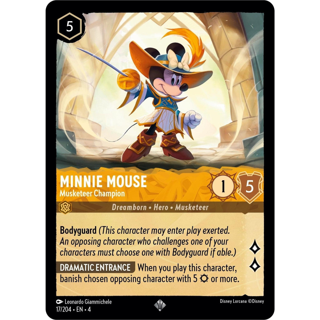 Ravensburger Minnie Mouse - Musketeer Champion (17/204) (Ursula's Return) by LAB7 Malta, Europe