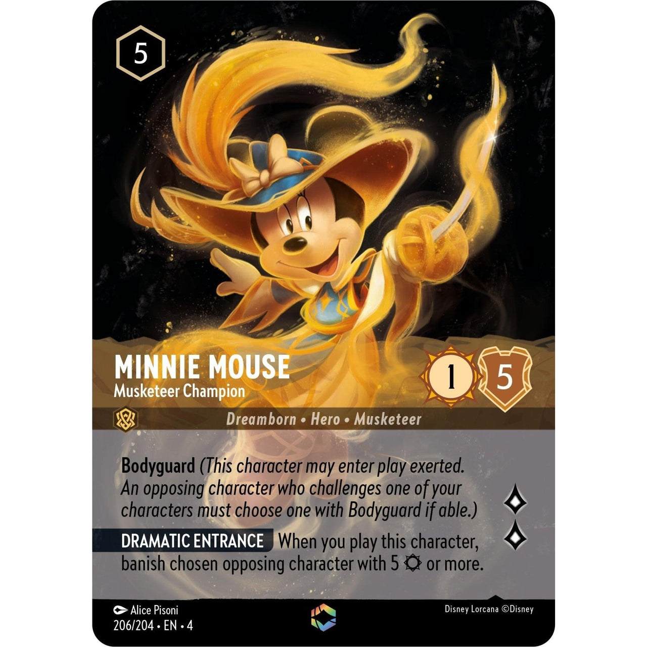 Ravensburger Minnie Mouse - Musketeer Champion (Enchanted) (206/204) (Ursula's Return) by LAB7 Malta, Europe