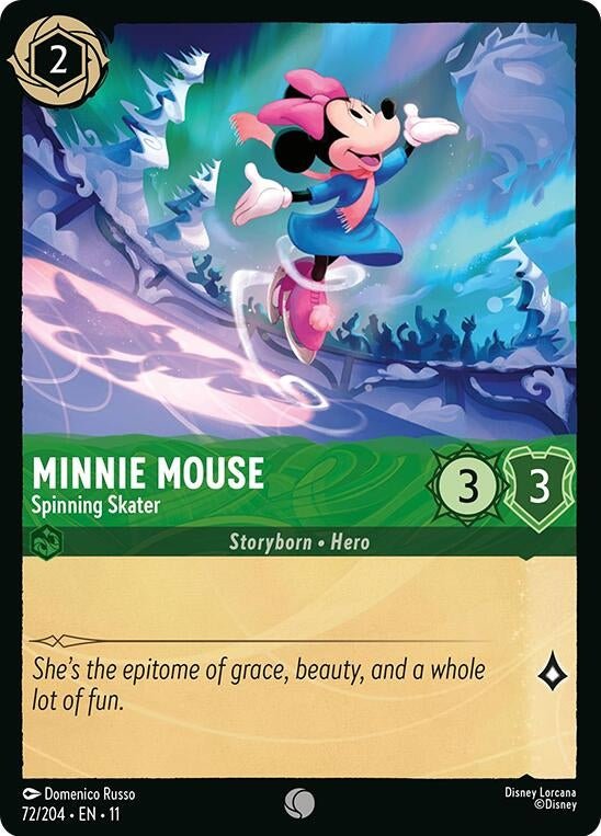 Disney Lorcana Minnie Mouse - Spinning Skater (72/204) by LAB7 Malta, Europe