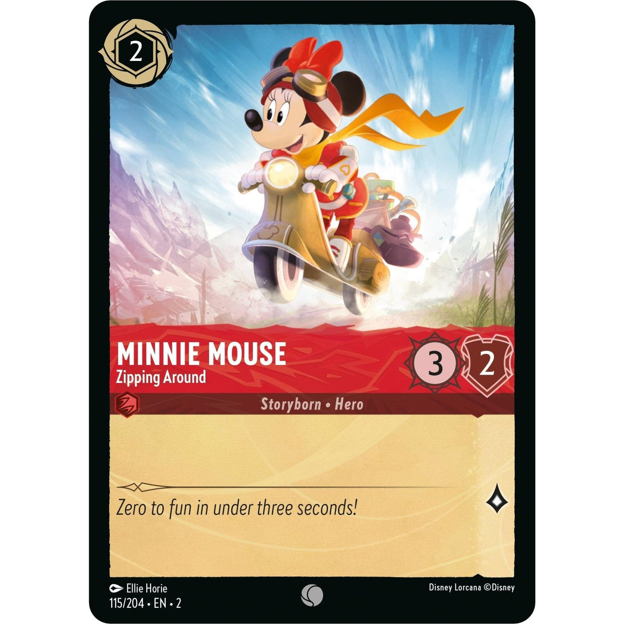 Ravensburger Minnie Mouse - Zipping Around (115/204) (Rise of the Floodborn) by LAB7 Malta, Europe