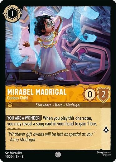 Ravensburger Mirabel Madrigal - Curious Child (10/204) (Reign of Jafar) by LAB7 Malta, Europe