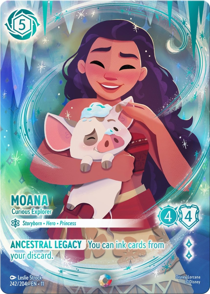 Disney Lorcana Moana - Curious Explorer (Iconic) (242/204) by LAB7 Malta, Europe