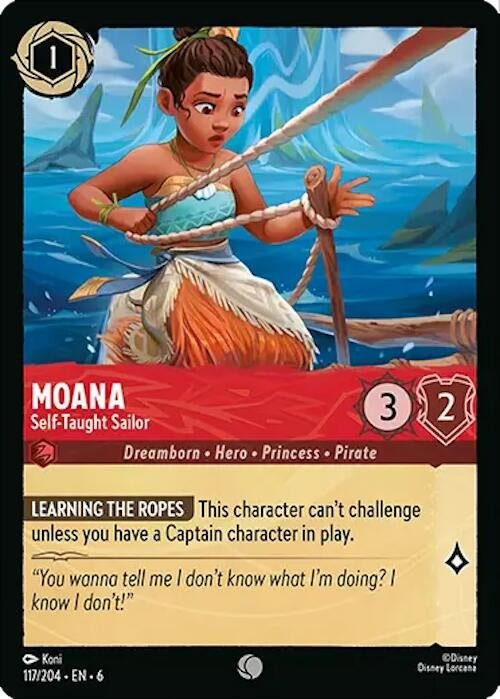 Ravensburger Moana - Self - Taught Sailor (117/204) (Azurite Sea) by LAB7 Malta, Europe
