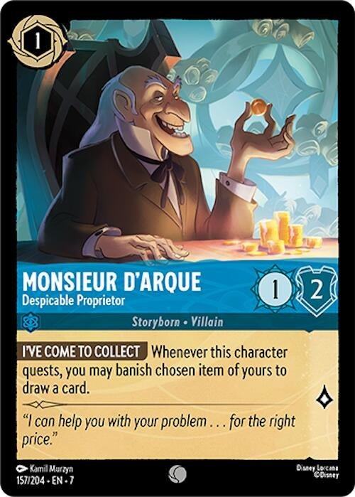 Ravensburger Monsieur D'Arque - Despicable Proprietor (157/204) (Archazia's Island) by LAB7 Malta, Europe