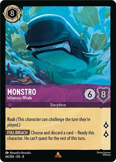 Ravensburger Monstro - Infamous Whale (64/204) (Reign of Jafar) by LAB7 Malta, Europe