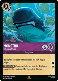 Ravensburger Monstro - Infamous Whale (64/204) (Reign of Jafar) by LAB7 Malta, Europe