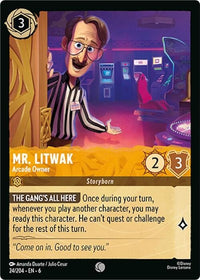 Ravensburger Mr. Litwak - Arcade Owner (24/204) (Azurite Sea) by LAB7 Malta, Europe