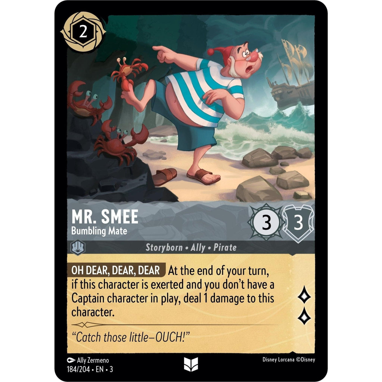 Ravensburger Mr. Smee - Bumbling Mate (184/204) (Into the Inklands) by LAB7 Malta, Europe
