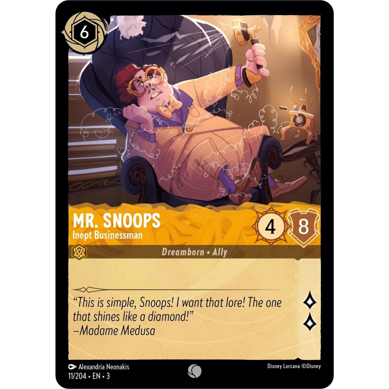 Ravensburger Mr. Snoops - Inept Businessman (11/204) (Into the Inklands) by LAB7 Malta, Europe
