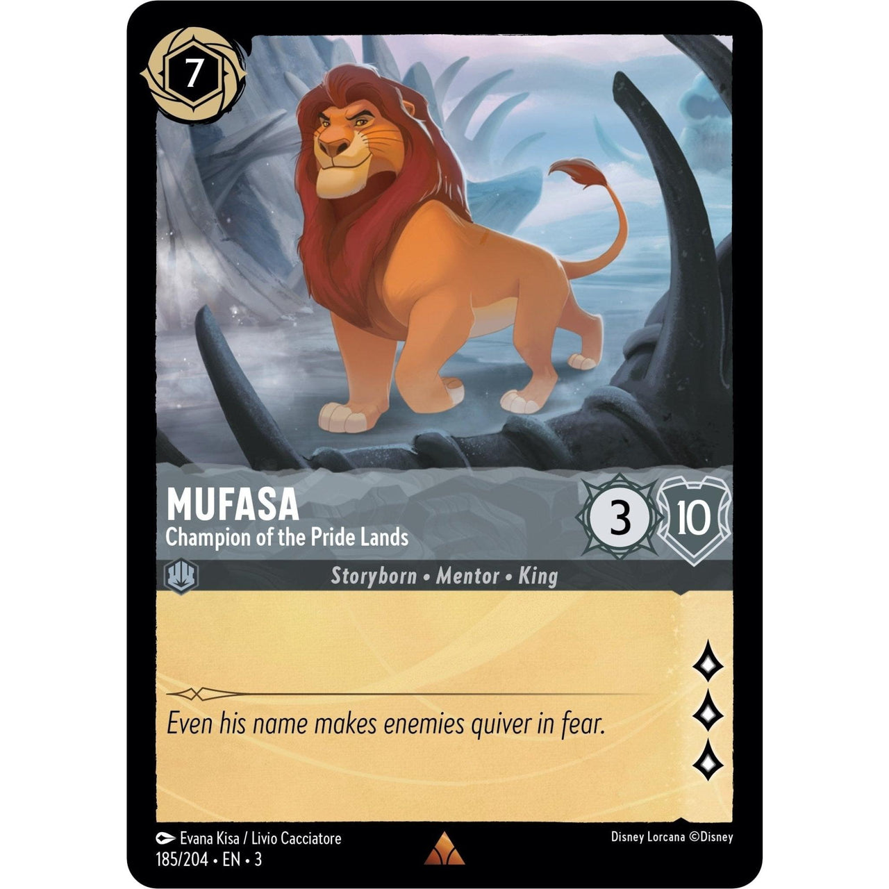 Ravensburger Mufasa - Champion of the Pride Lands (185/204) (Into the Inklands) by LAB7 Malta, Europe