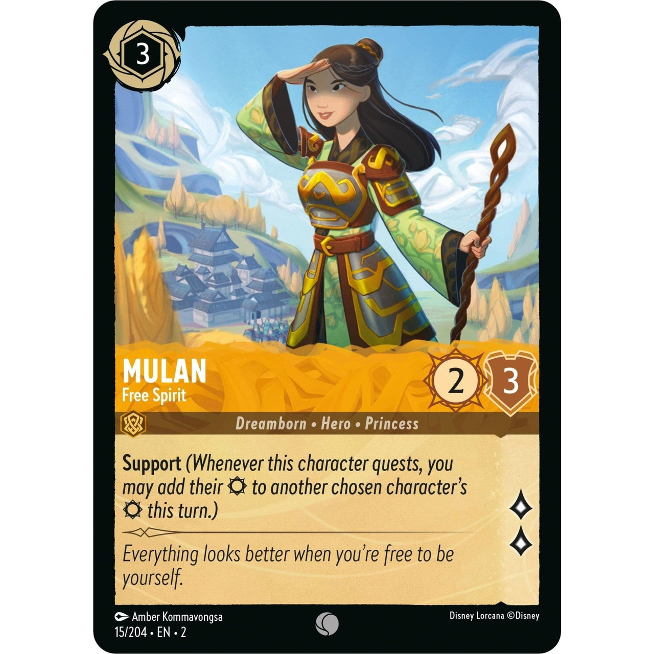 Ravensburger Mulan - Free Spirit (15/204) (Rise of the Floodborn) by LAB7 Malta, Europe