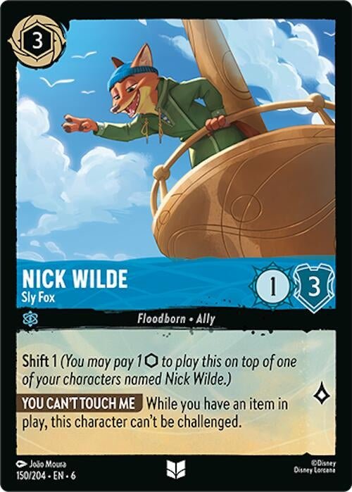 Ravensburger Nick Wilde - Sly Fox (150/204) (Azurite Sea) by LAB7 Malta, Europe