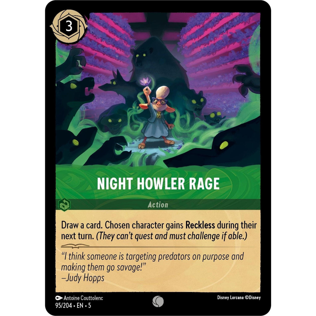 Ravensburger Night Howler Rage (95/204) (Shimmering Skies) by LAB7 Malta, Europe