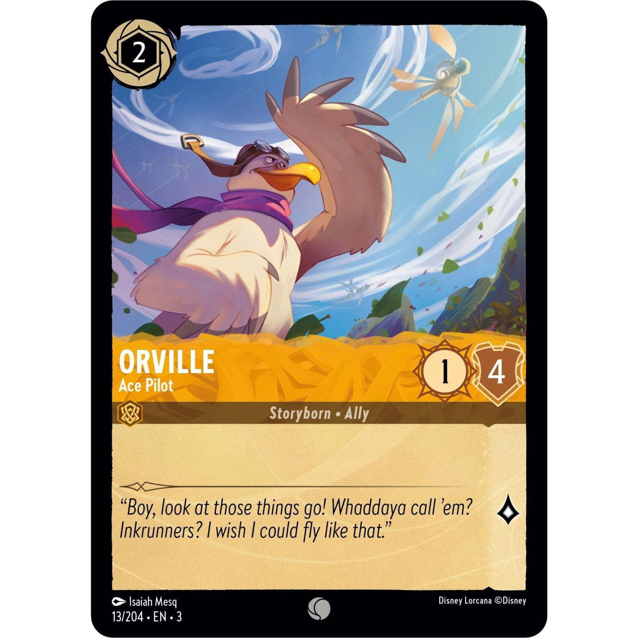 Ravensburger Orville - Ace Pilot (13/204) (Into the Inklands) by LAB7 Malta, Europe