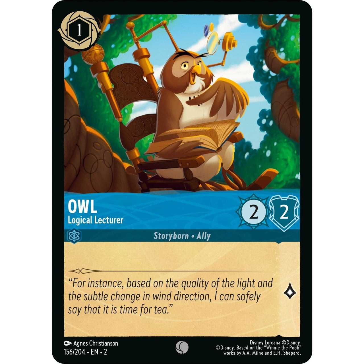 Ravensburger Owl - Logical Lecturer (156/204) (Rise of the Floodborn) by LAB7 Malta, Europe