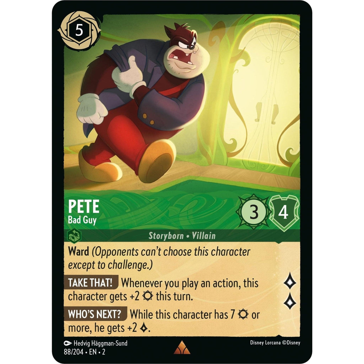Ravensburger Pete - Bad Guy (88/204) (Rise of the Floodborn) by LAB7 Malta, Europe