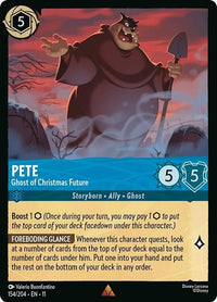Disney Lorcana Pete - Ghost of Christmas Future (154/204) by LAB7 Malta, Europe