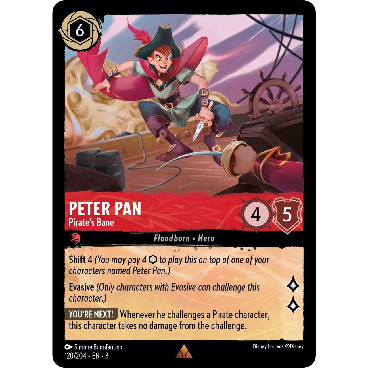 Ravensburger Peter Pan - Pirate's Bane (120/204) (Into the Inklands) by LAB7 Malta, Europe