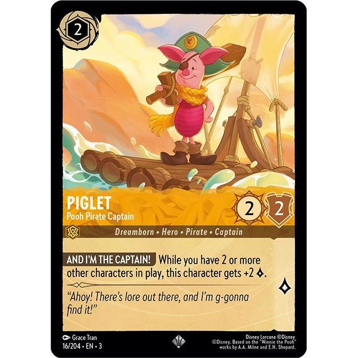 Ravensburger Piglet - Pooh Pirate Captain (16/204) (Into the Inklands) by LAB7 Malta, Europe