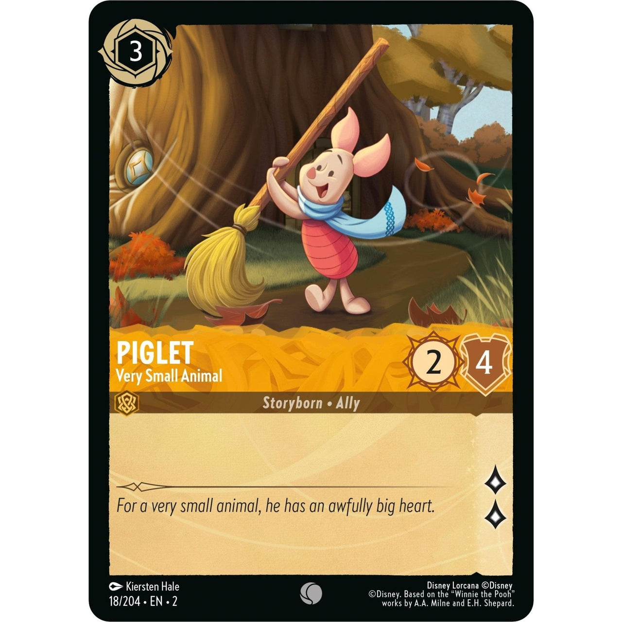 Ravensburger Piglet - Very Small Animal (18/204) (Rise of the Floodborn) by LAB7 Malta, Europe