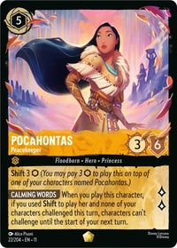 Disney Lorcana Pocahontas - Peacekeeper (22/204) by LAB7 Malta, Europe
