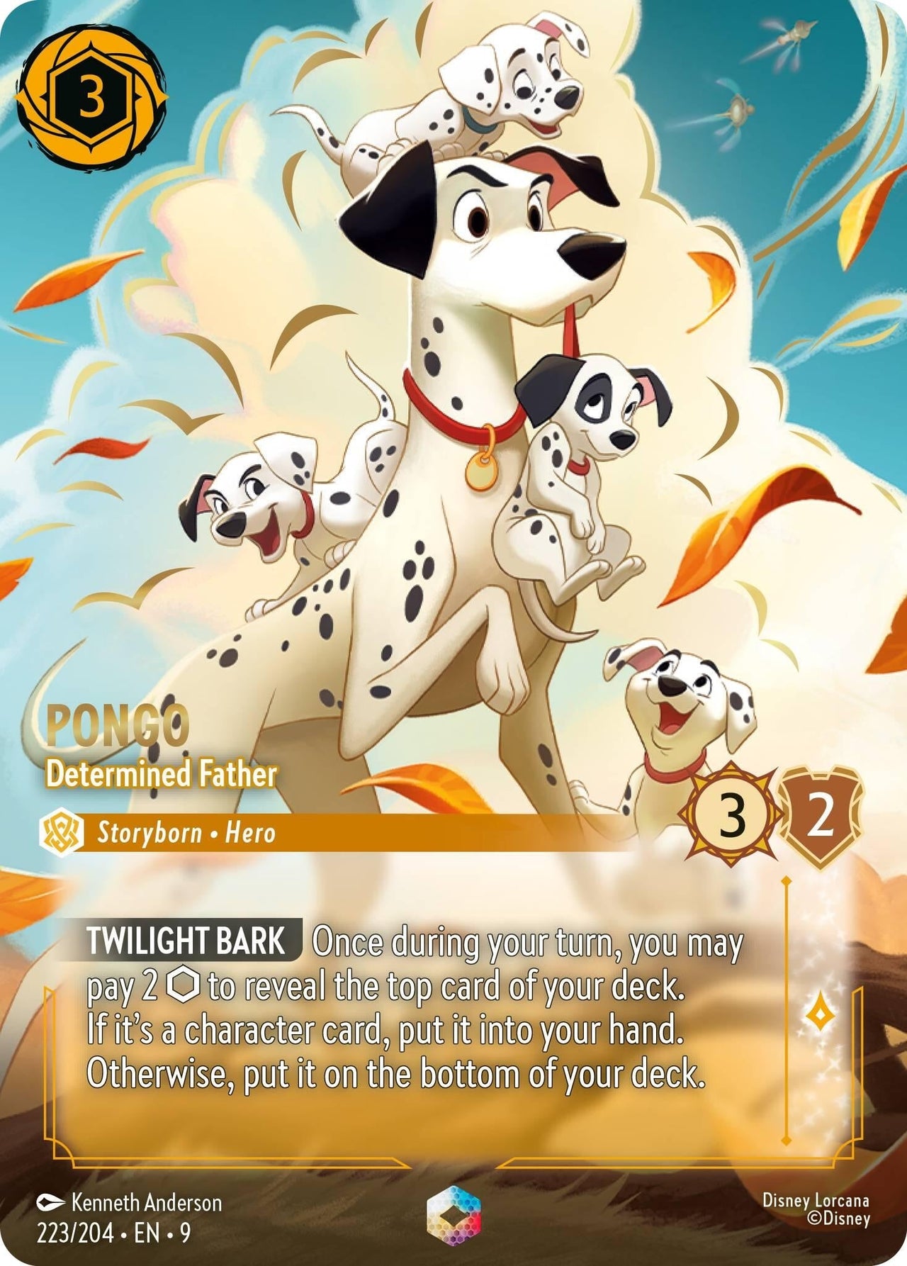 Ravensburger Pongo - Determined Father (Enchanted) (223/204) (Fabled) by LAB7 Malta, Europe