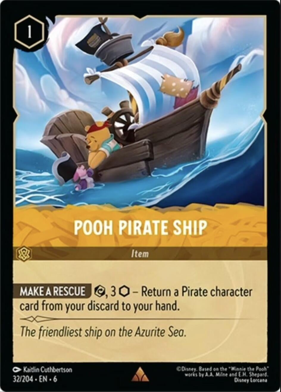 Ravensburger Pooh Pirate Ship (32/204) (Azurite Sea) by LAB7 Malta, Europe