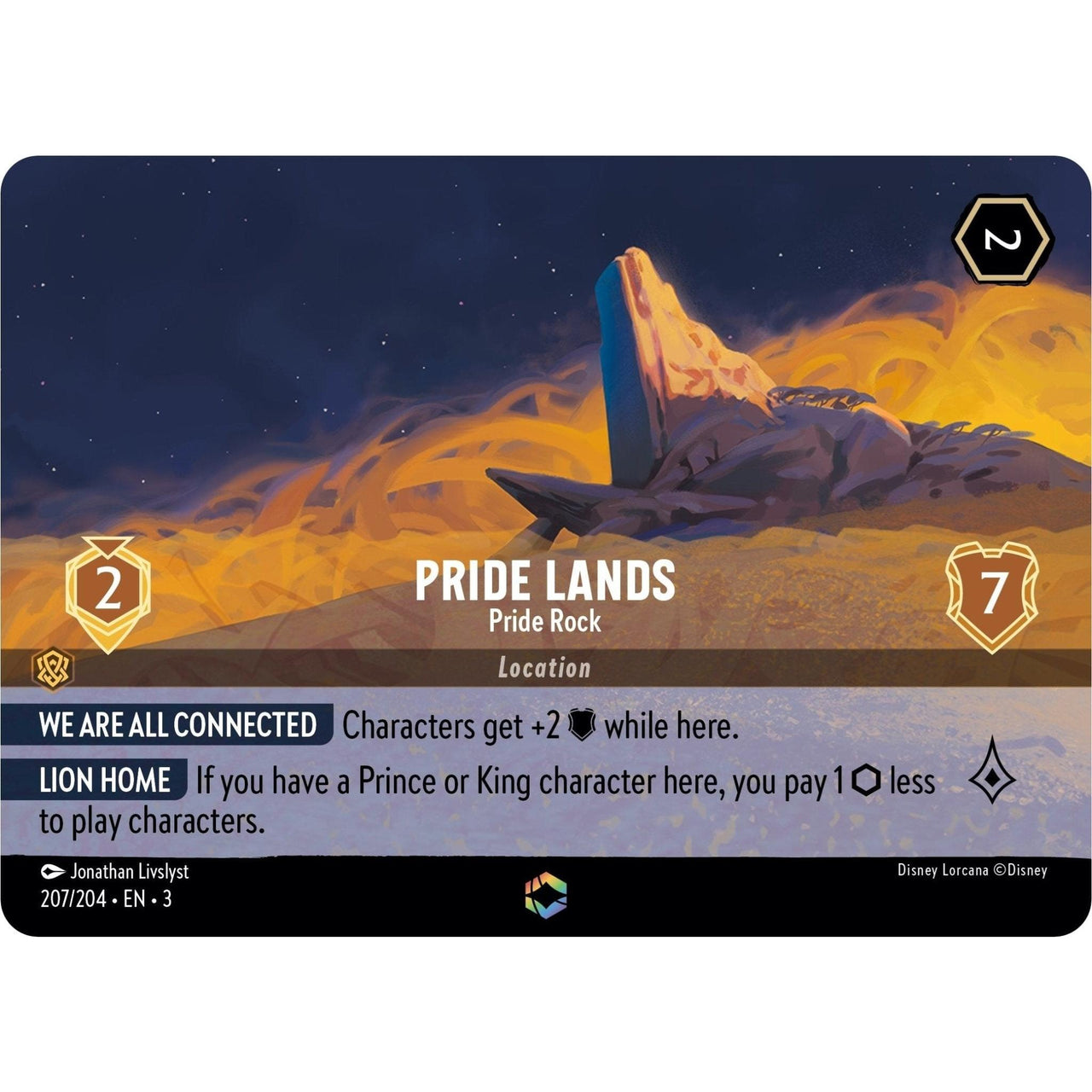 Ravensburger Pride Lands - Pride Rock (Enchanted) (207/204) (Into the Inklands) by LAB7 Malta, Europe