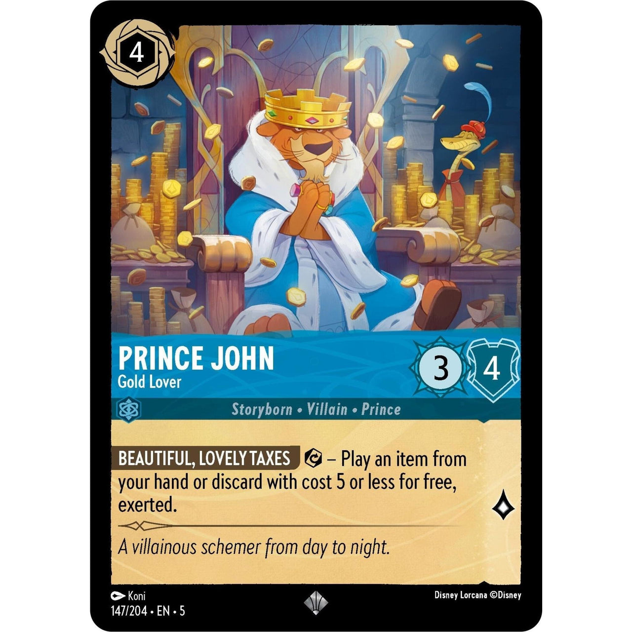 Ravensburger Prince John - Gold Lover (147/204) (Shimmering Skies) by LAB7 Malta, Europe