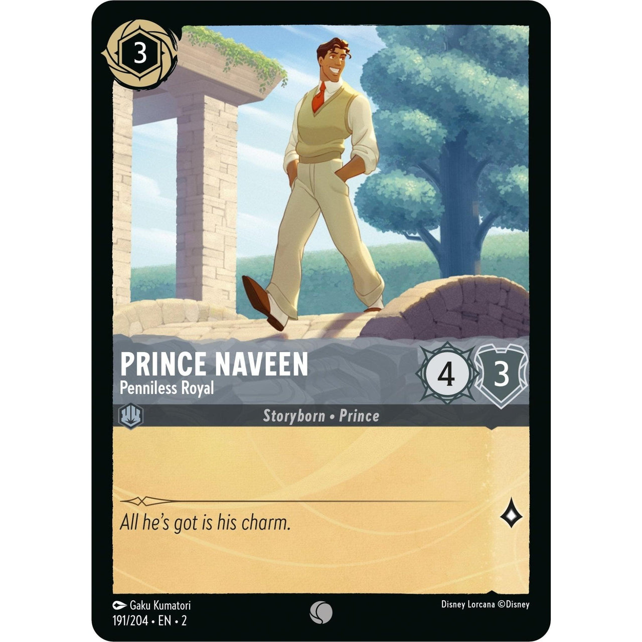 Ravensburger Prince Naveen - Penniless Royal (191/204) (Rise of the Floodborn) by LAB7 Malta, Europe