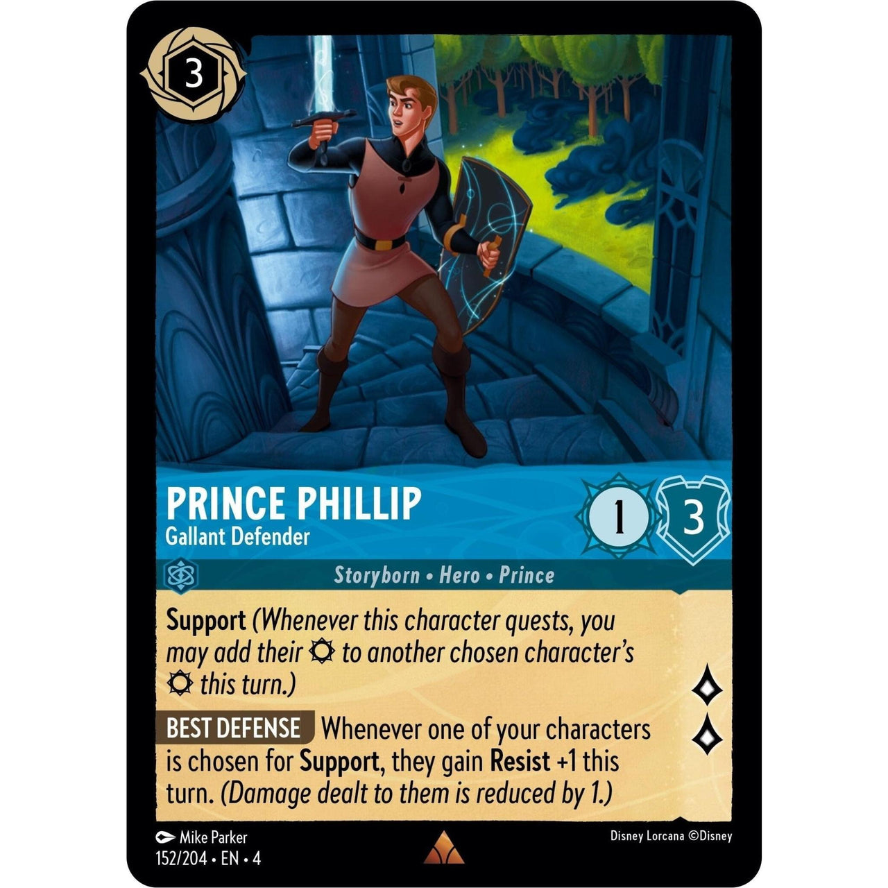 Ravensburger Prince Phillip - Gallant Defender (152/204) (Ursula's Return) by LAB7 Malta, Europe