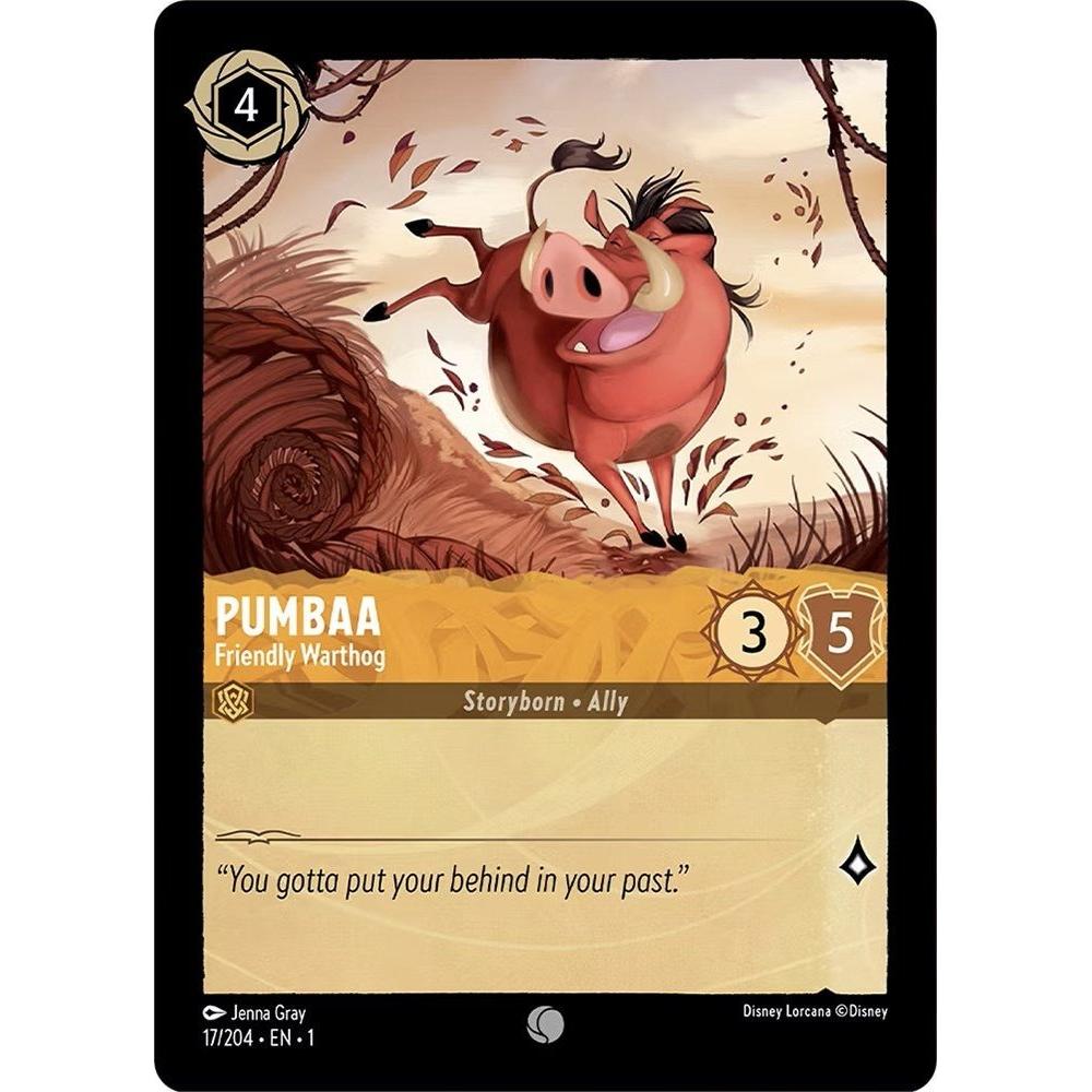 Ravensburger Pumbaa - Friendly Warthog (17/204) (The First Chapter) by LAB7 Malta, Europe