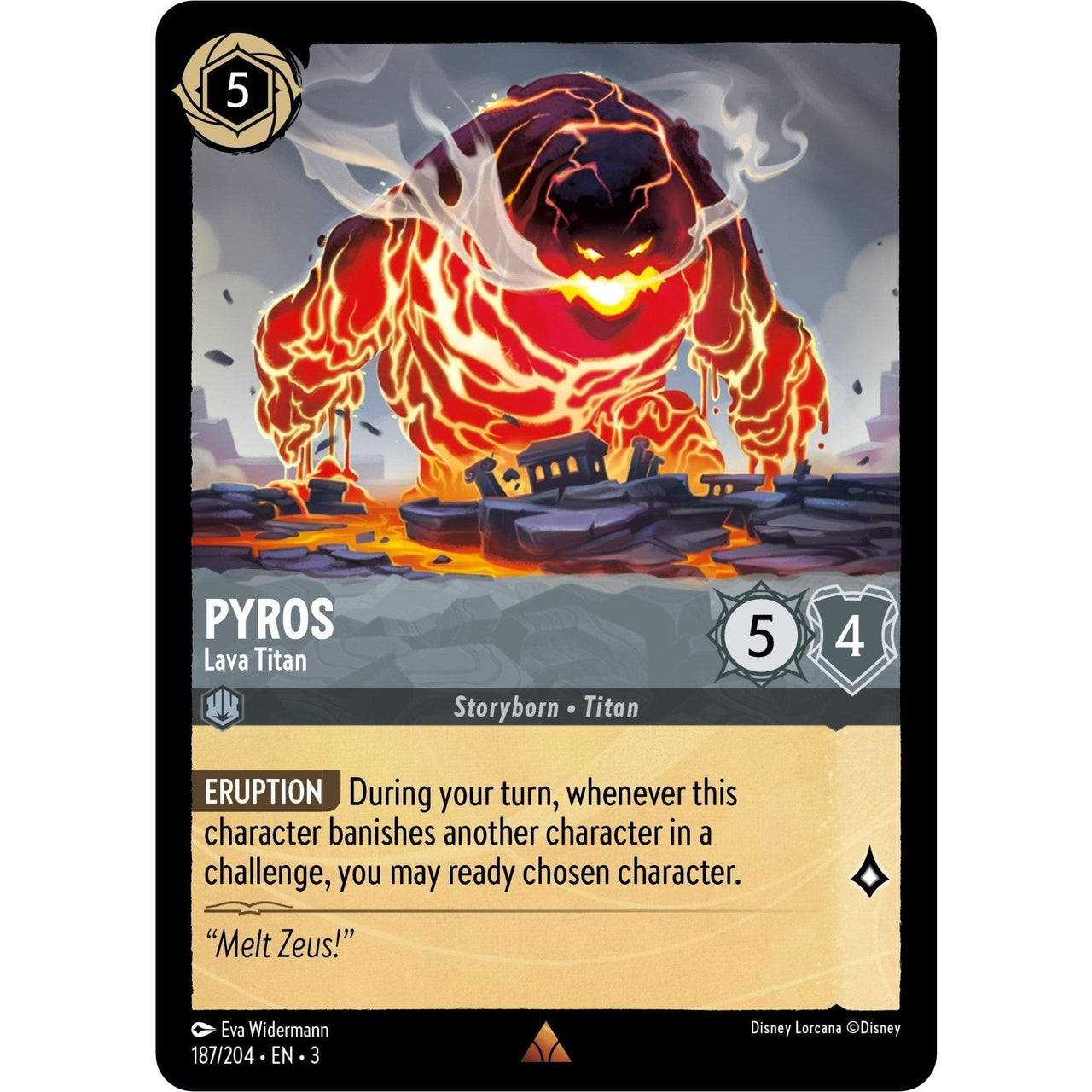 Ravensburger Pyros - Lava Titan (187/204) (Into the Inklands) by LAB7 Malta, Europe