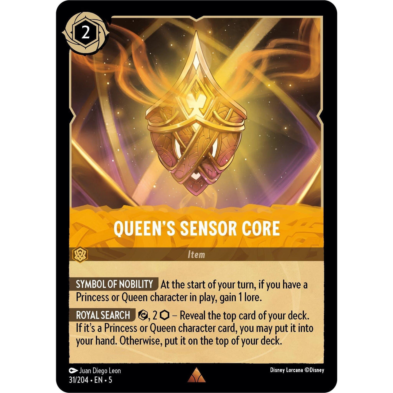 Ravensburger Queen's Sensor Core (31/204) (Shimmering Skies) by LAB7 Malta, Europe