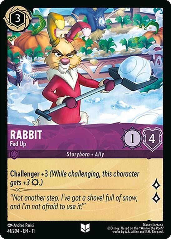 Disney Lorcana Rabbit - Fed Up by LAB7 Malta, Europe