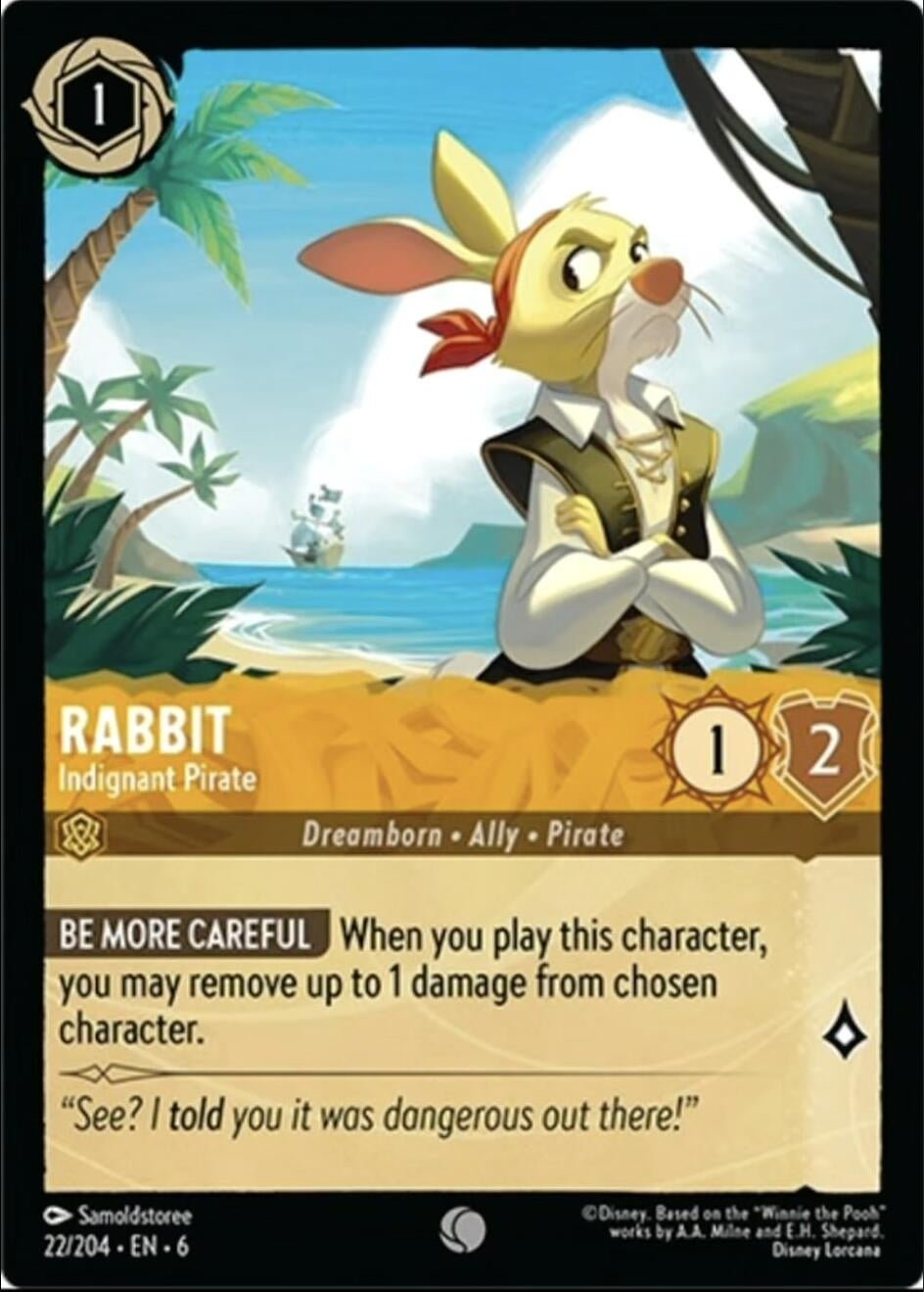 Ravensburger Rabbit - Indignant Pirate (22/204) (Azurite Sea) by LAB7 Malta, Europe