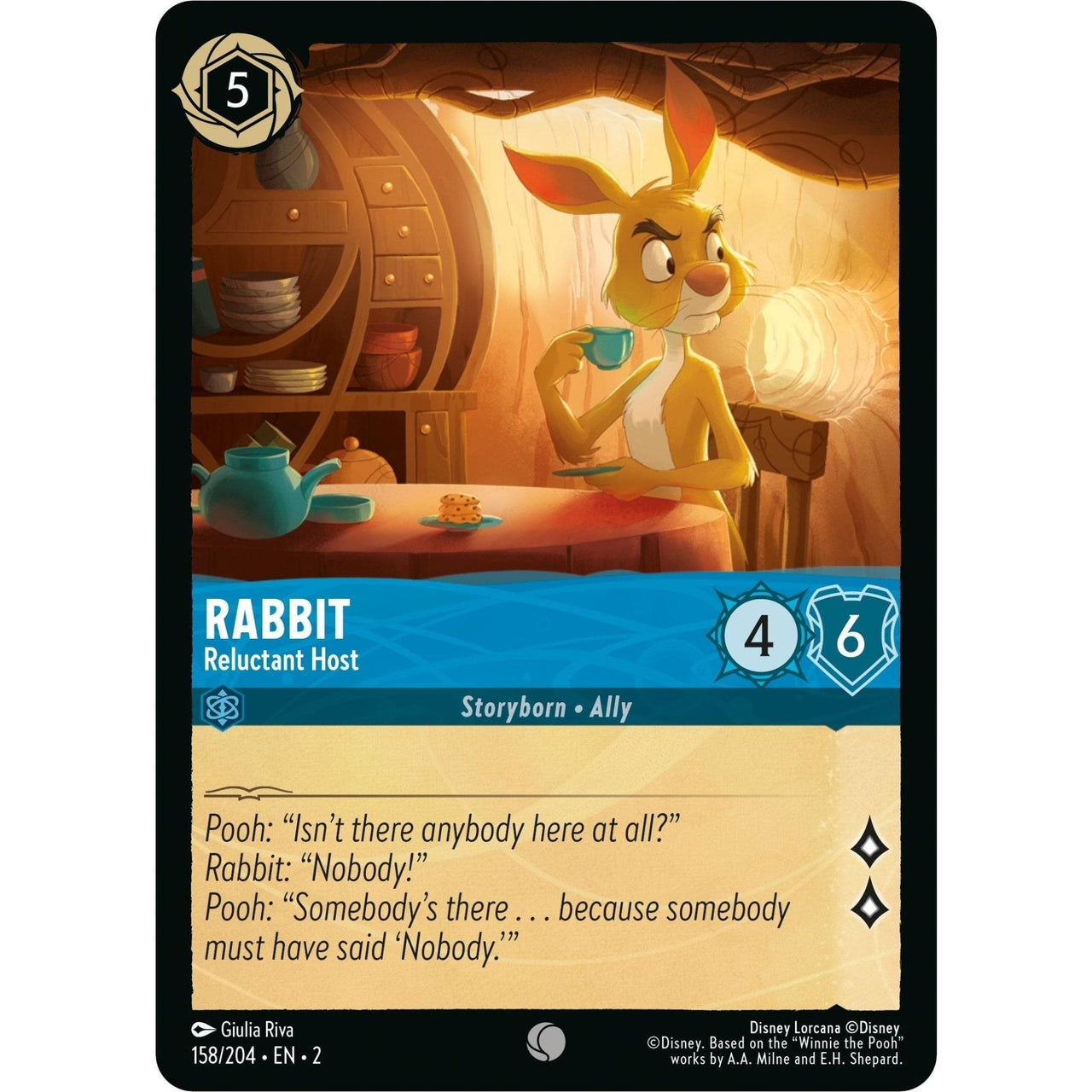 Ravensburger Rabbit - Reluctant Host (158/204) (Rise of the Floodborn) by LAB7 Malta, Europe