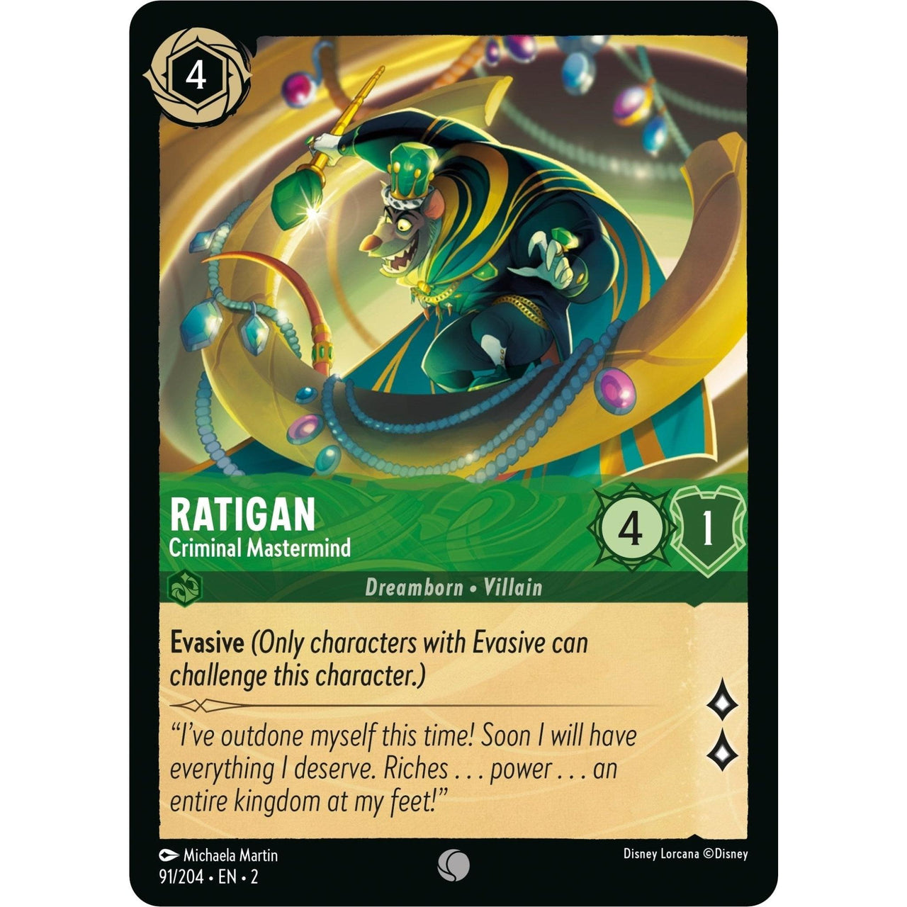 Ravensburger Ratigan - Criminal Mastermind (91/204) (Rise of the Floodborn) by LAB7 Malta, Europe