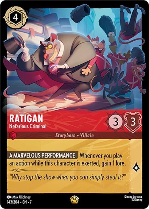 Ravensburger Ratigan - Nefarious Criminal (143/204) (Archazia's Island) by LAB7 Malta, Europe