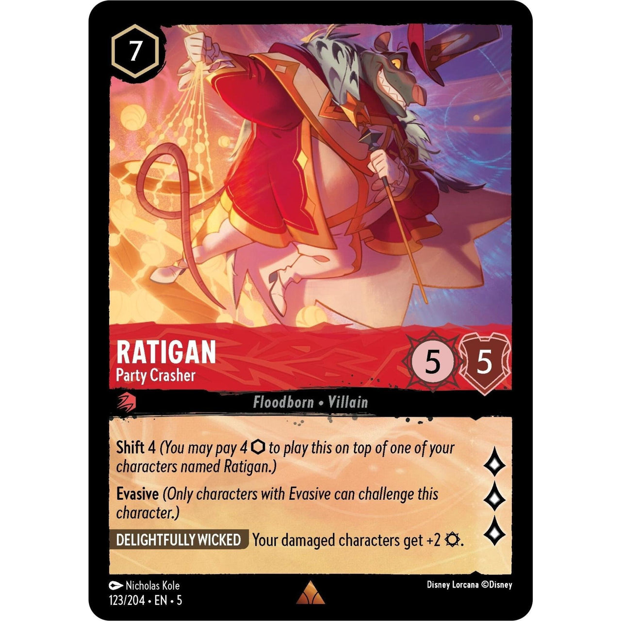 Ravensburger Ratigan - Party Crasher (123/204) (Shimmering Skies) by LAB7 Malta, Europe