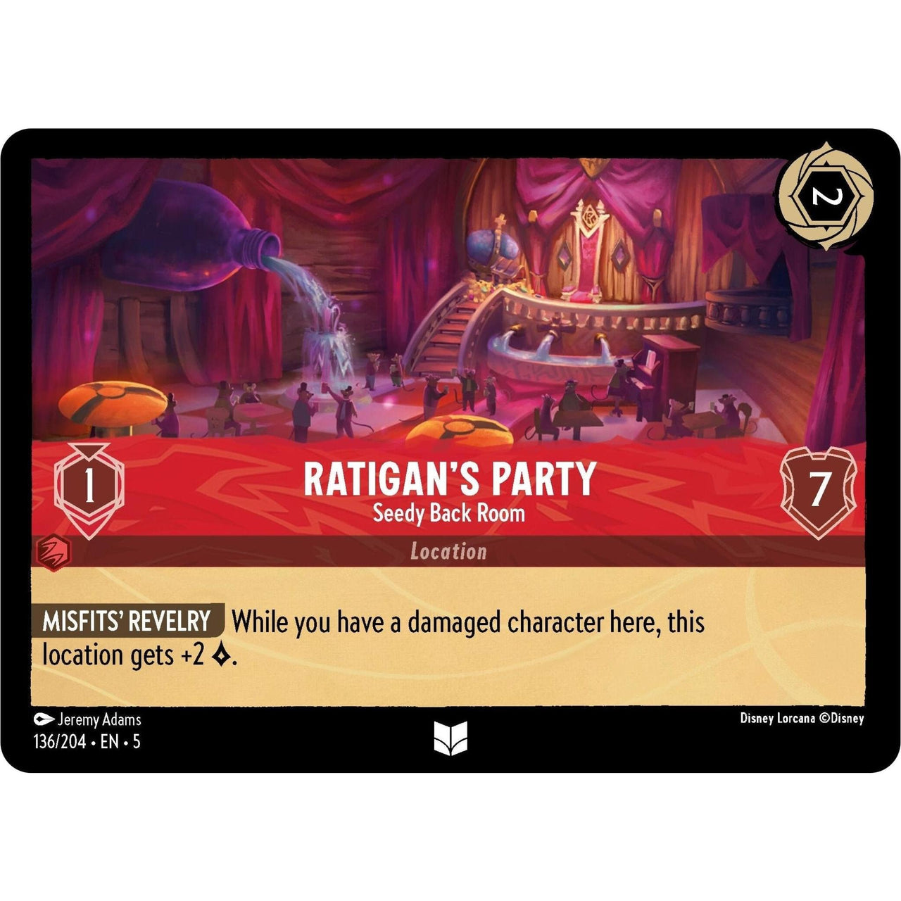 Ravensburger Ratigan's Party - Seedy Back Room (136/204) (Shimmering Skies) by LAB7 Malta, Europe